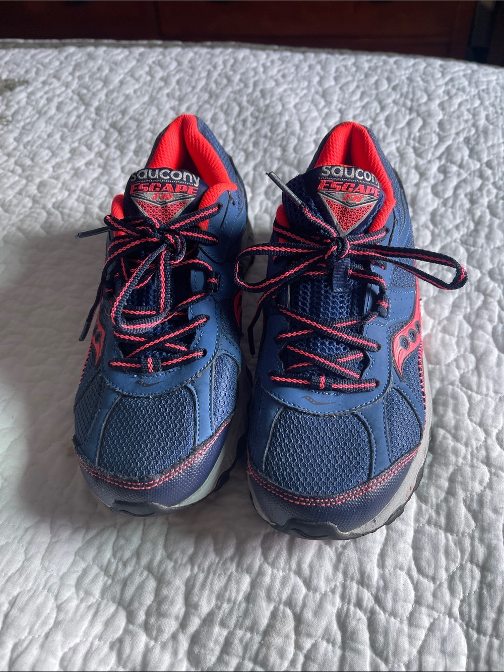 Saucony Kids Blue and Pink Lace-Up Escape Sneakers